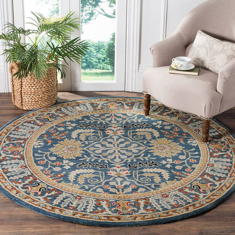 Safavieh Antiquity At64B Dark Blue/Multi Rug - Safavieh - at64b - 4sq