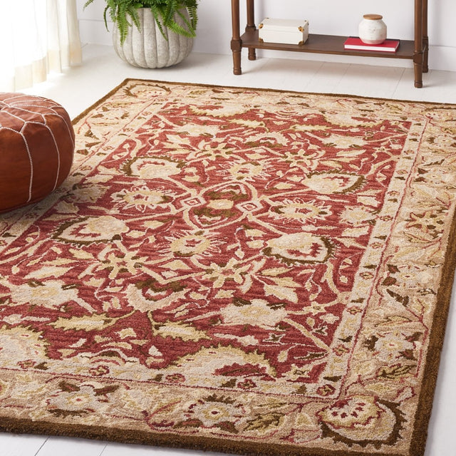 Safavieh Antiquity At65Q Red/Beige Rug.