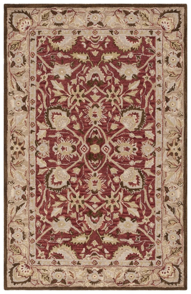 Safavieh Antiquity At65Q Red/Beige Rug.