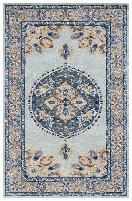 Safavieh Antiquity At66K Turquoise/Silver Rug - Safavieh - at66k - 2