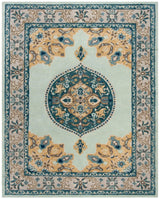 Safavieh Antiquity At66K Turquoise/Silver Rug.