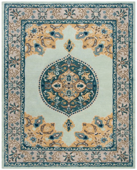 Safavieh Antiquity At66K Turquoise/Silver Rug - Safavieh - at66k - 28