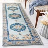 Safavieh Antiquity At66K Turquoise/Silver Rug.