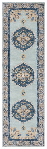 Safavieh Antiquity At66K Turquoise/Silver Rug.