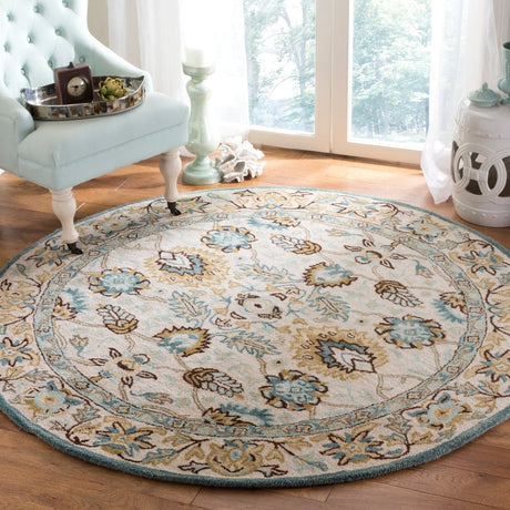 Safavieh Antiquity At812B Peacock/Blue Rug - Safavieh - at812b - 4r