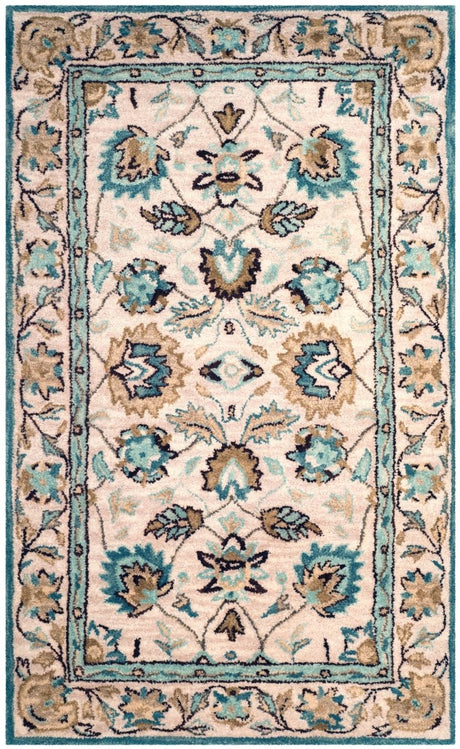 Safavieh Antiquity At812B Peacock/Blue Rug - Safavieh - at812b - 4r