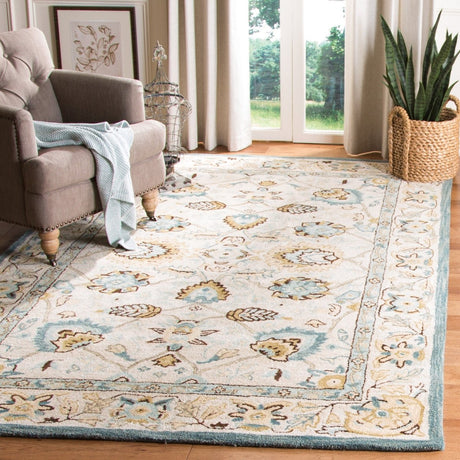 Safavieh Antiquity At812B Peacock/Blue Rug - Safavieh - at812b - 4r