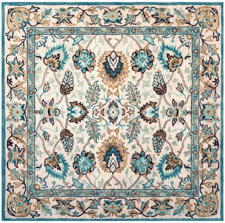 Safavieh Antiquity At812B Peacock/Blue Rug - Safavieh - at812b - 6sq