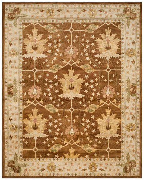 Safavieh Antiquity At840B Brown / Beige Rugs - Safavieh - at840b - 6r