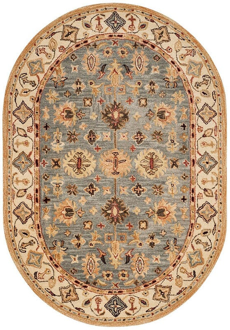 Safavieh Antiquity At847A Blue / Ivory Rugs - Safavieh - at847a - 5ov