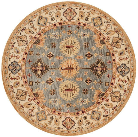 Safavieh Antiquity At847A Blue / Ivory Rugs - Safavieh - at847a - 6r