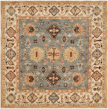 Safavieh Antiquity At847A Blue / Ivory Rugs - Safavieh - at847a - 6sq