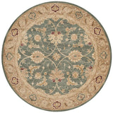 Safavieh Antiquity At849B Teal Blue / Taupe Rugs.