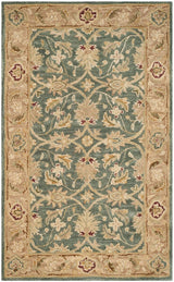 Safavieh Antiquity At849B Teal Blue / Taupe Rugs.