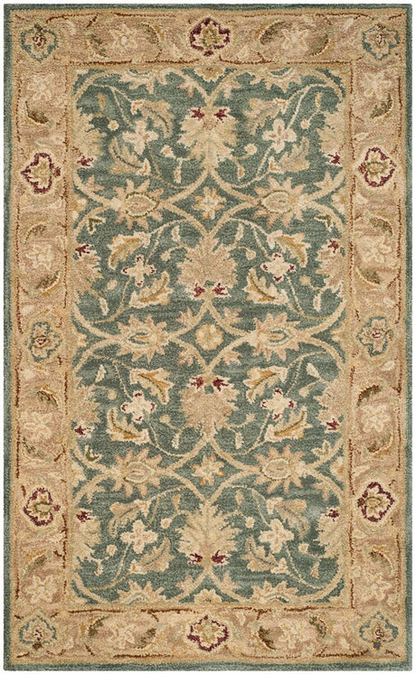 Safavieh Antiquity At849B Teal Blue / Taupe Rugs - Safavieh - at849b - 6r