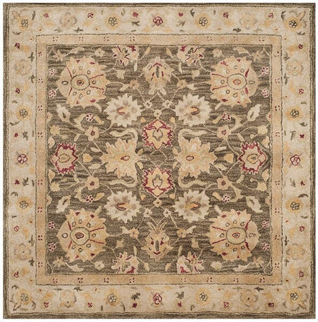 Safavieh Antiquity At853A Olive Grey / Beige Rugs - Safavieh - at853a - 6sq