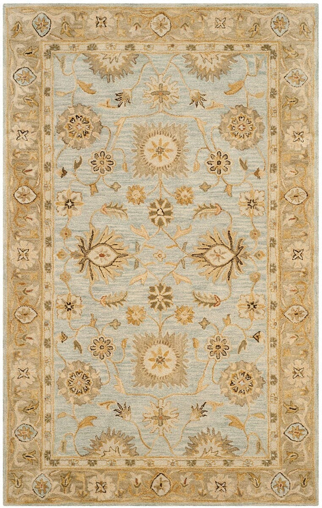 Safavieh Antiquity At856B Light Blue / Sage Rugs.