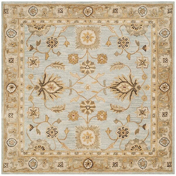 Safavieh Antiquity At856B Light Blue / Sage Rugs.