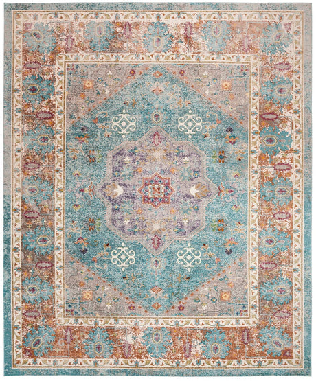 Safavieh Aria Ara100B Blue / Creme Rugs - Safavieh - ara100b - 6r