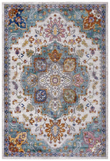 Safavieh Aria 5'-0" x 6'-7" Rug in Ivory / Turquoise