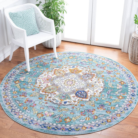 Safavieh Aria Ara102K Turquoise/Ivory Rugs - Safavieh - ara102k - 6r