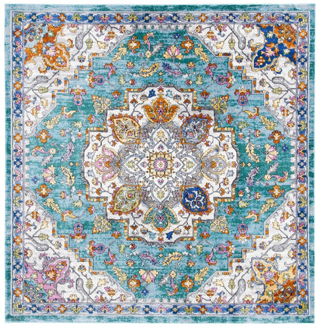 Safavieh Aria Ara102K Turquoise/Ivory Rugs - Safavieh - ara102k - 6sq