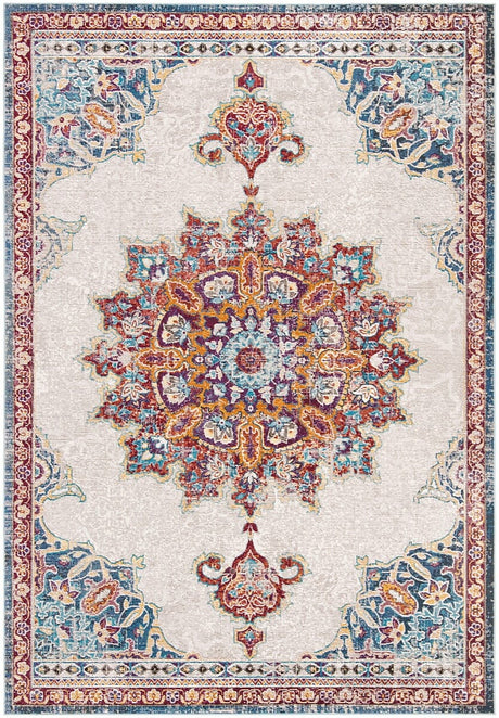 Safavieh Aria Ara103A Ivory / Navy Rugs - Safavieh - ara103a - 3