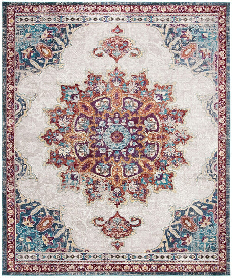 Safavieh Aria Ara103A Ivory / Navy Rugs - Safavieh - ara103a - 6r