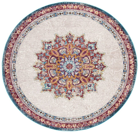 Safavieh Aria Ara103A Ivory / Navy Rugs - Safavieh - ara103a - 6r