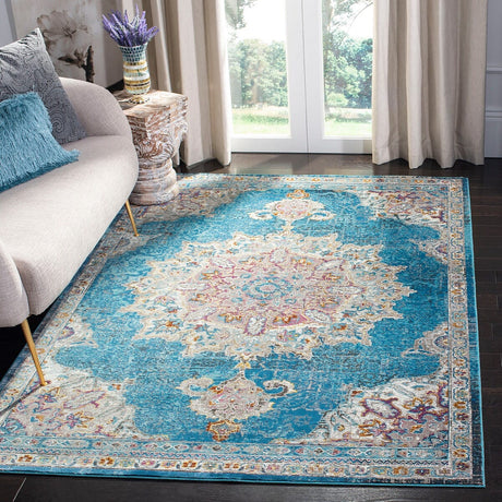 Safavieh Aria Ara103N Navy / Ivory Rugs - Safavieh - ara103n - 3