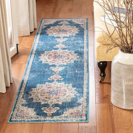 Safavieh Aria Ara103N Navy / Ivory Rugs - Safavieh - ara103n - 6sq