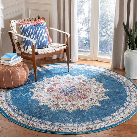 Safavieh Aria Ara103N Navy / Ivory Rugs - Safavieh - ara103n - 6sq