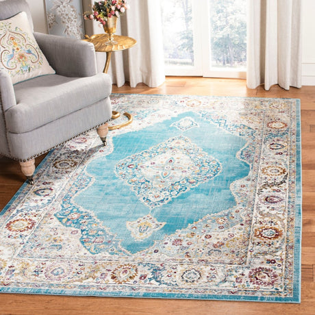 Safavieh Aria Ara116M Ivory/Navy Rugs - Safavieh - ara116m - 3