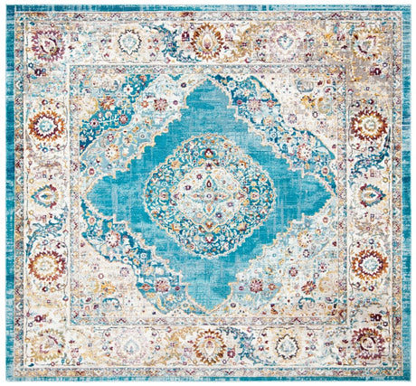 Safavieh Aria Ara116M Ivory/Navy Rugs - Safavieh - ara116m - 6sq