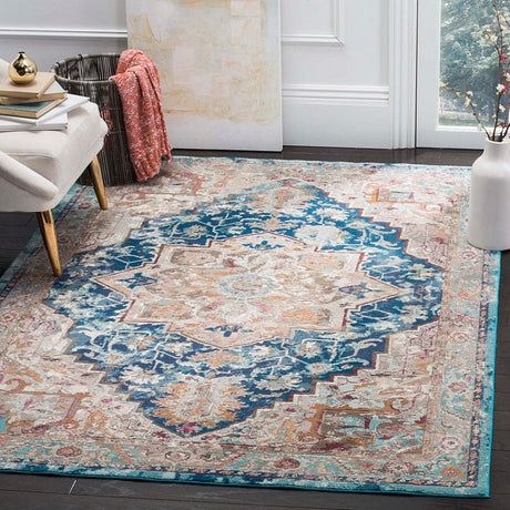 Safavieh Aria Ara119B Blue / Beige Rugs.