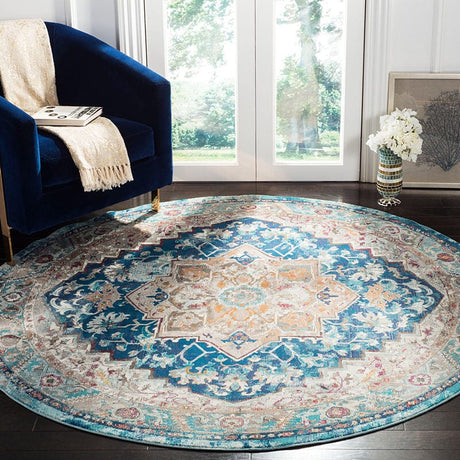 Safavieh Aria Ara119B Blue / Beige Rugs - Safavieh - ara119b - 6r