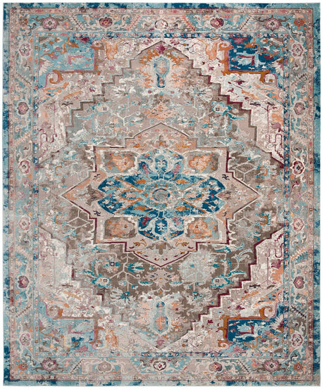 Safavieh Aria Ara119E Beige / Blue Rugs - Safavieh - ara119e - 6r