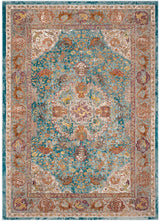 Safavieh Aria Ara120B Blue / Orange Rugs.