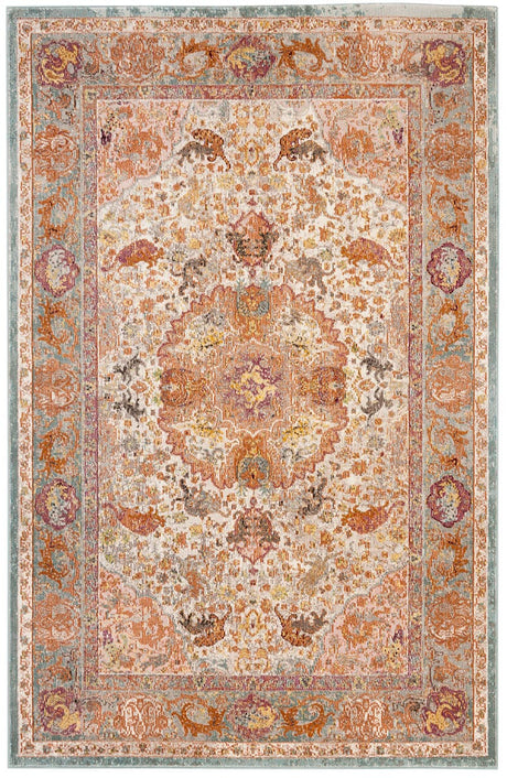 Safavieh Aria Ara120E Beige / Orange Rugs - Safavieh - ara120e - 6r