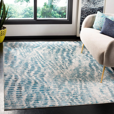 Safavieh Aria Ara121A Cream/Teal Rug - Safavieh - ara121a - 3