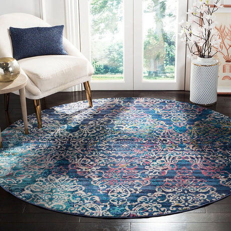 Safavieh Aria Ara128B Blue / Multi Rugs - Safavieh - ara128b - 6r