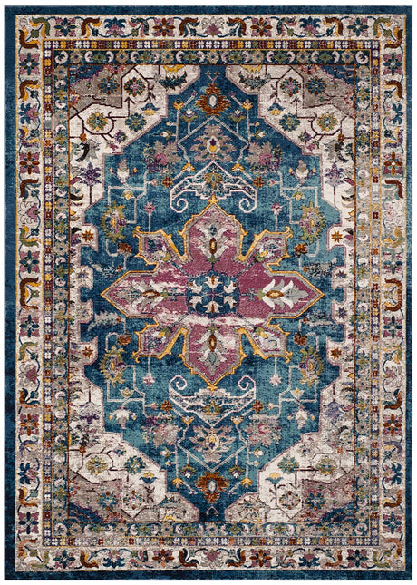 Safavieh Aria Ara160B Blue / Creme Rugs - Safavieh - ara160b - 3