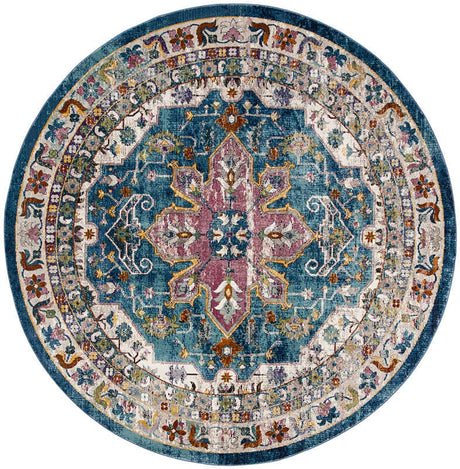 Safavieh Aria Ara160B Blue / Creme Rugs - Safavieh - ara160b - 6r