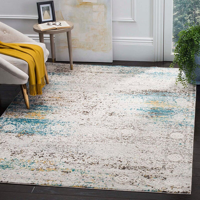 Safavieh Aria Ara183B Blue / Creme Rugs.