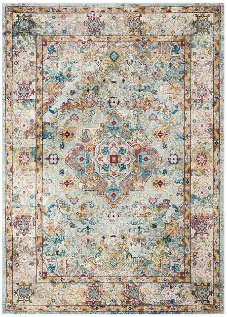 Safavieh Aria Ara183E Beige / Blue Rugs - Safavieh - ara183e - 4