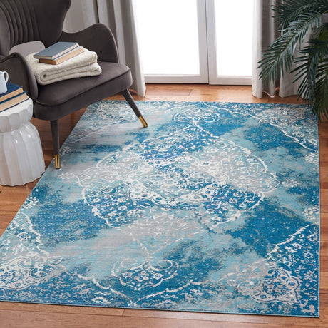 Safavieh Aria Ara187M Light Blue/Ivory Rugs - Safavieh - ara187m - 3