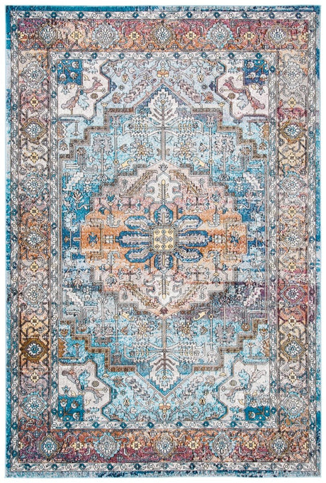 Safavieh Aria Ara191K Turquoise/Light Orange Rugs - Safavieh - ara191k - 4