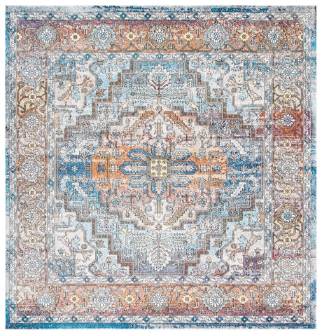 Safavieh Aria Ara191K Turquoise/Light Orange Rugs - Safavieh - ara191k - 6sq