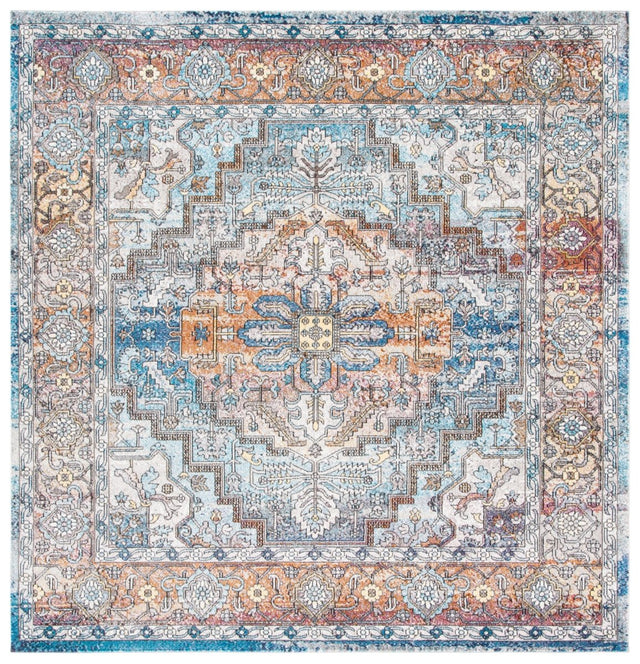 Safavieh Aria Ara191K Turquoise/Light Orange Rugs.