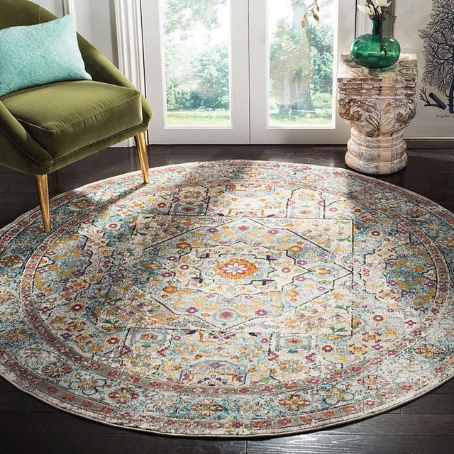 Safavieh Aria Ara199C Cream / Blue Rugs.